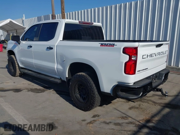 2021 Chevrolet Silverado 1500 LT Trail Boss with VIN 1GCPYFEL3MZ129400, listed as a IAAI auction lot 42024225 with 73,571 mi miles and . Bid and sale history available at DreamBid. Image 3.