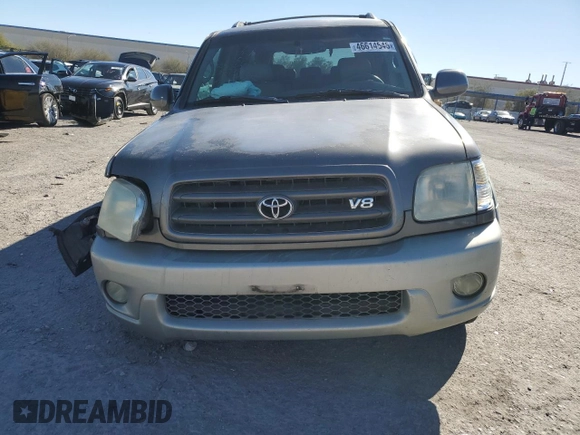 2003 Toyota Sequoia SR5 with VIN 5TDZT34A93S201187, listed as a Copart auction lot 46614545 with 232,580 mi miles and Salvage Title. Bid and sale history available at carsss.com. Image 5.