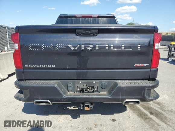 2022 Chevrolet Silverado 1500 RST with VIN 1GCUDEED8NZ596752, listed as a Copart auction lot 51057085 with 38,445 mi miles and Non Repairable. Bid and sale history available at DreamBid. Image 6.
