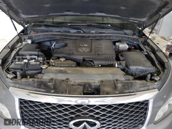 2017 Infiniti QX80 with VIN JN8AZ2NE1H9154366, listed as a Copart auction lot 59975204 with 130,499 mi miles and Salvage Title. Bid and sale history available at carsss.com. Image 12.