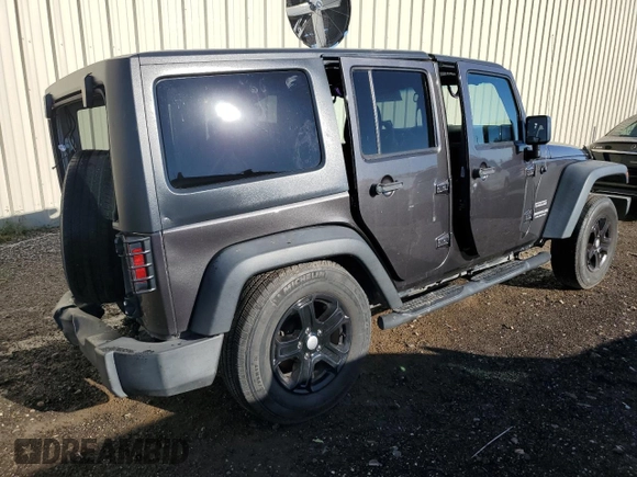 2016 Jeep Wrangler Unlimited Sport with VIN 1C4BJWDG4GL210206, listed as a Copart auction lot 80988164 with 101,544 mi miles and Salvage Title. Bid and sale history available at DreamBid. Image 3.