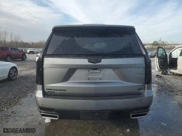 2021 Cadillac Escalade Premium Luxury with VIN 1GYS4BKL8MR197141, listed as a Copart auction lot 41915145 with 104,603 mi miles and Salvage Title. Bid and sale history available at carsss.com. Image 6.