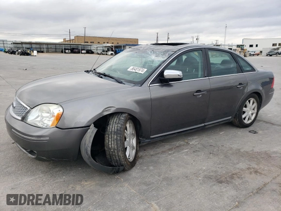 2006 Ford Five Hundred Limited with VIN 1FAHP28136G188218, listed as a Copart auction lot 86481974 with 0 mi miles and Salvage Title. Bid and sale history available at carsss.com. Image 1.