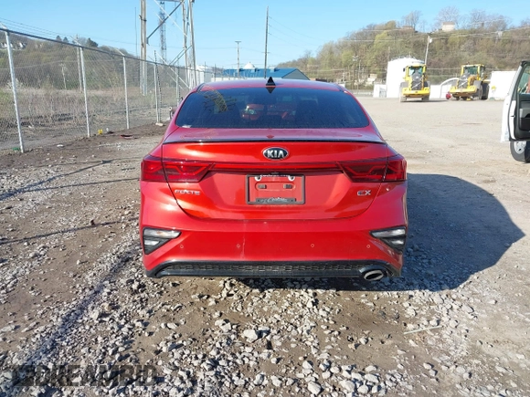 2019 Kia Forte EX with VIN 3KPF54AD7KE070948, listed as a IAAI auction lot 41982763 with 104,915 mi miles. Bid and sale history available at carsss.com. Image 16.