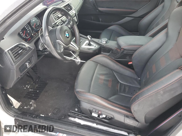 2019 BMW M2 Competition with VIN WBS2U7C52KVB08991, listed as a Copart auction lot 88161215 with 14,843 mi miles and Salvage Title. Bid and sale history available at carsss.com. Image 7.