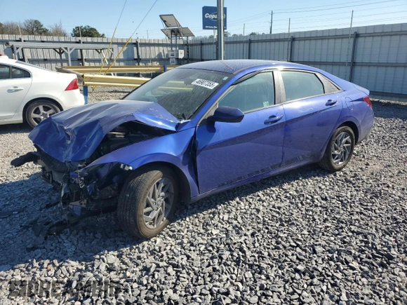 2024 Hyundai Elantra SEL with VIN KMHLM4DG8RU754281, listed as a Copart auction lot 46907355 with 10,743 mi miles and Salvage Title. Bid and sale history available at carsss.com. Image 1.