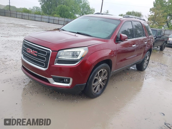 2015 GMC Acadia SLT with VIN 1GKKVRKDXFJ191688, listed as a IAAI auction lot 42201703 with 193,621 mi miles and . Bid and sale history available at carsss.com. Image 2.