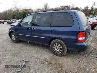 2005 Kia Sedona LX with VIN KNDUP131356628968, listed as a Copart auction lot 80255874 with 223,761 mi miles and Salvage Title. Bid and sale history available at carsss.com. Image 2.