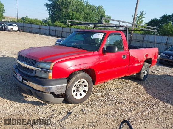 2005 Chevrolet Silverado 1500 Work Truck with VIN 1GCEC14X35Z190017, listed as a IAAI auction lot 42550615 with 290,000 mi miles and . Bid and sale history available at DreamBid. Image 2.