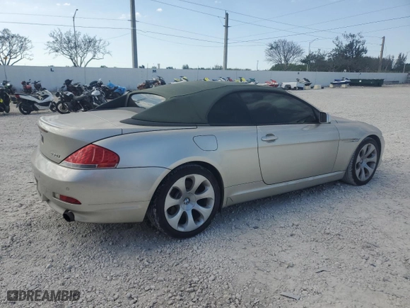 2006 BMW 6 Series 650Ci with VIN WBAEK13406CN72369, listed as a Copart auction lot 47076175 with 97,684 mi miles and Clean Title. Bid and sale history available at carsss.com. Image 3.