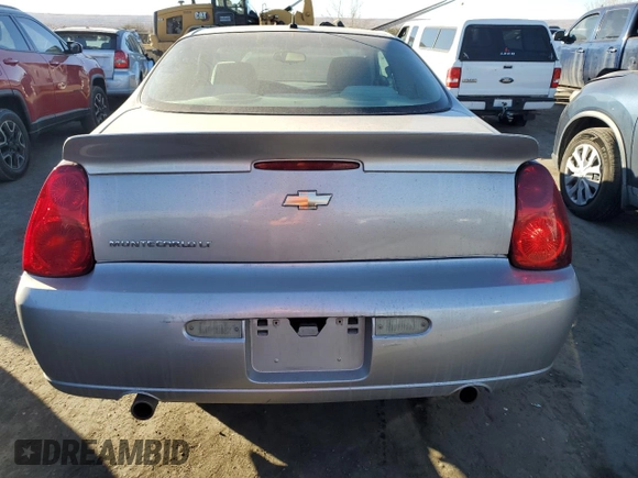 2006 Chevrolet Monte Carlo LT 3.9L with VIN 2G1WK151069275984, listed as a Copart auction lot 86397794 with 270,284 mi miles and Salvage Title. Bid and sale history available at carsss.com. Image 6.