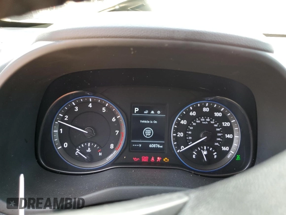 2020 Hyundai Kona SEL with VIN KM8K2CAA3LU563788, listed as a Copart auction lot 45862305 with 60,876 mi miles and Salvage Title. Bid and sale history available at DreamBid. Image 9.