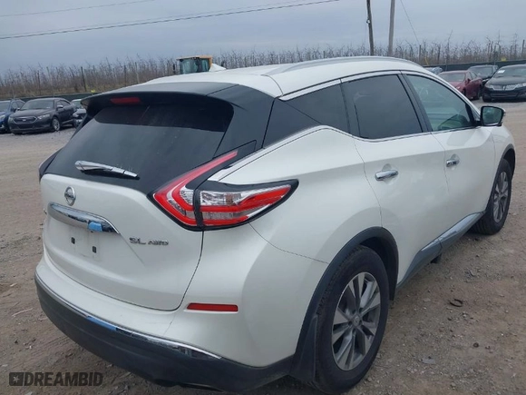 2015 Nissan Murano SV with VIN 5N1AZ2MH7FN218935, listed as a IAAI auction lot 41911132 with 198,946 mi miles. Bid and sale history available at carsss.com. Image 4.