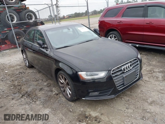 2013 Audi A4 Premium Plus with VIN WAUFFAFL3DN050221, listed as a IAAI auction lot 41949533 with 173,250 mi miles. Bid and sale history available at carsss.com. Image 1.
