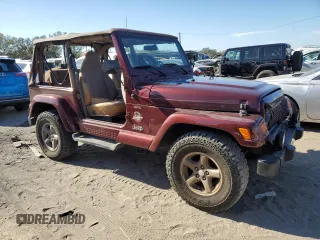 2001 Jeep Wrangler Sahara with VIN 1J4FA59S61P335016, listed as a Copart auction lot 83019614 with 0 mi miles and Salvage Title. Bid and sale history available at carsss.com. Image 4.