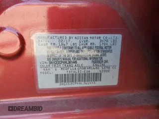 2017 Nissan Note SV with VIN 3N1CE2CP4HL361445, listed as a Copart auction lot 64514415 with 91,521 mi miles and Salvage title. Bid and sale history available at DreamBid. Image 12.