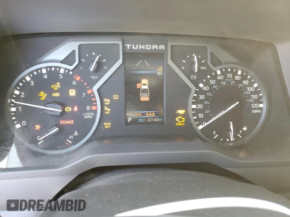 2022 Toyota Tundra Limited with VIN 5TFJA5AB7NX006956, listed as a Copart auction lot 89407285 with 22,140 mi miles and Salvage title. Bid and sale history available at DreamBid. Image 9.