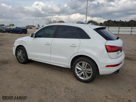 2017 Audi Q3 Premium Plus with VIN WA1JCCFS6HR001712, listed as a Copart auction lot 49235865 with 17,383 mi miles and Salvage Title. Bid and sale history available at carsss.com. Image 2.