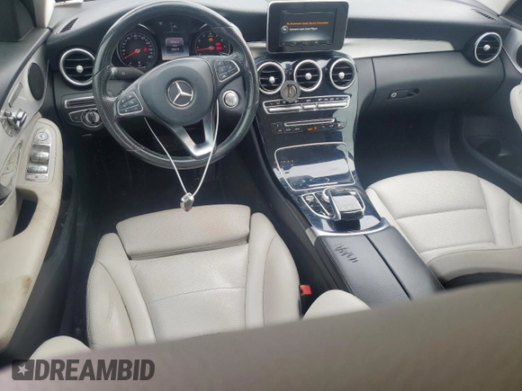 2016 Mercedes-Benz C 300 Luxury with VIN 55SWF4KB3GU099132, listed as a Copart auction lot 51947025 with 95,419 mi miles and Salvage Title. Bid and sale history available at carsss.com. Image 8.