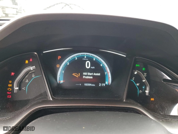 2017 Honda Civic Hatchback EX with VIN SHHFK7H59HU232878, listed as a Copart auction lot 43601075 with 102,204 mi miles and Salvage Title. Bid and sale history available at carsss.com. Image 9.