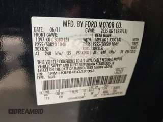 2011 Ford Explorer Limited с VIN 1FMHK8F84BGA91353, выставлен на аукционе IAAI как лот 42382063 с пробегом 214 049 миль миль и . История ставок и продаж доступна на DreamBid. Изображение 9.
