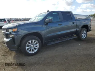 2021 Chevrolet Silverado 1500 Custom with VIN 3GCPWBEH4MG138939, listed as a Copart auction lot 81271824 with 18,614 mi miles and Salvage Title. Bid and sale history available at DreamBid. Image 1.
