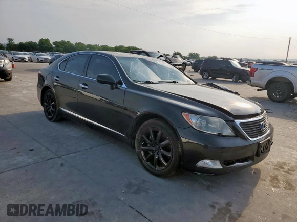 2007 Lexus LS 460 with VIN JTHBL46F775047122, listed as a Copart auction lot 57300995 with Not Provided miles and Clean Title. Bid and sale history available at DreamBid. Image 4.