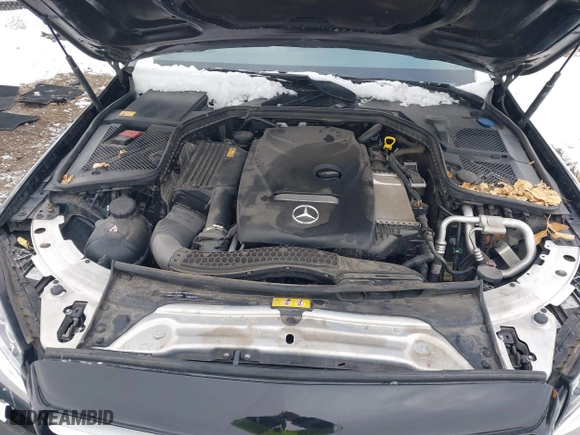 2015 Mercedes-Benz C-Class C 300 with VIN 55SWF4JB9FU048363, listed as a IAAI auction lot 41324130 with 101,595 mi miles. Bid and sale history available at carsss.com. Image 10.