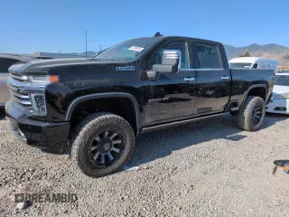 2021 Chevrolet Silverado 3500HD High Country with VIN 1GC4YVEY8MF191806, listed as a Copart auction lot 61209415 with 57,139 mi miles and Salvage title. Bid and sale history available at DreamBid. Image 1.