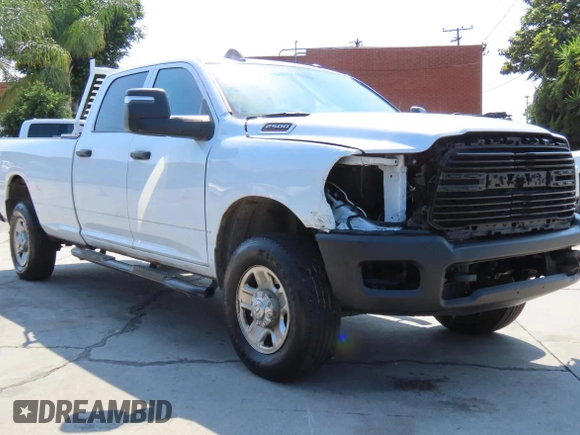 2024 Ram 2500 Tradesman with VIN 3C6UR5HJ4RG130753, listed as a Copart auction lot 60704505 with 15,070 mi miles and Clean title. Bid and sale history available at DreamBid. Image 1.