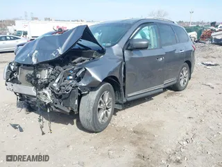 2015 Nissan Pathfinder SV with VIN 5N1AR2MM1FC677029, listed as a IAAI auction lot 41791507 with 1 mi miles. Bid and sale history available at carsss.com. Image 16.