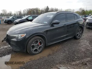 2022 Alfa Romeo Stelvio Sprint z VIN ZASPAKANXN7D28100, wystawiony jako Copart lot #53003695 z przebiegiem 59 707 mil mil oraz Szkoda całkowita • Salvage title. Historia ofert i sprzedaży dostępna na DreamBid. Obrazek 1.