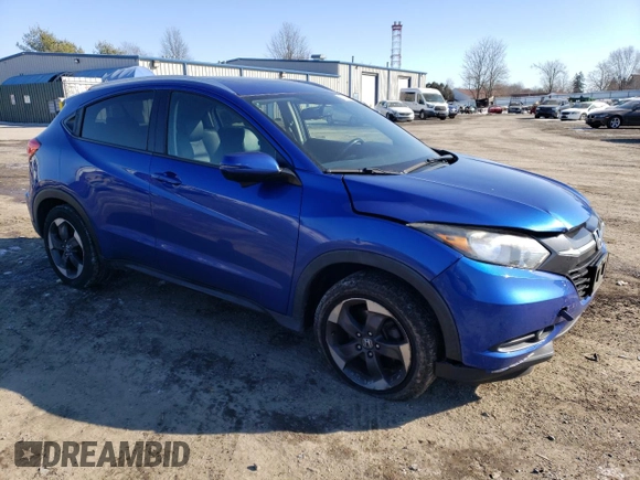 2018 Honda HR-V EX-L with VIN 3CZRU6H75JM722220, listed as a Copart auction lot 88212455 with 96,674 mi miles and Salvage Title. Bid and sale history available at carsss.com. Image 4.