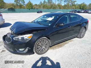 2015 Kia Cadenza Premium with VIN KNALN4D78F5174419, listed as a IAAI auction lot 41223120 with 140,444 mi miles and . Bid and sale history available at DreamBid. Image 2.