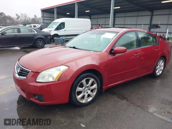 2007 Nissan Maxima 3.5 SE with VIN 1N4BA41E87C804519, listed as a IAAI auction lot 41549024 with 206,177 mi miles. Bid and sale history available at carsss.com. Image 2.