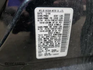 2008 Nissan Rogue S with VIN JN8AS58V48W138780, listed as a Copart auction lot 53650245 with 195,272 mi miles and Salvage Title. Bid and sale history available at DreamBid. Image 13.