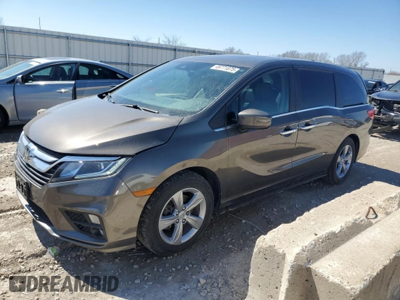 2018 Honda Odyssey EX-L with VIN 5FNRL6H78JB069850, listed as a Copart auction lot 49771875 with 103,914 mi miles and Salvage Title. Bid and sale history available at DreamBid. Image 1.