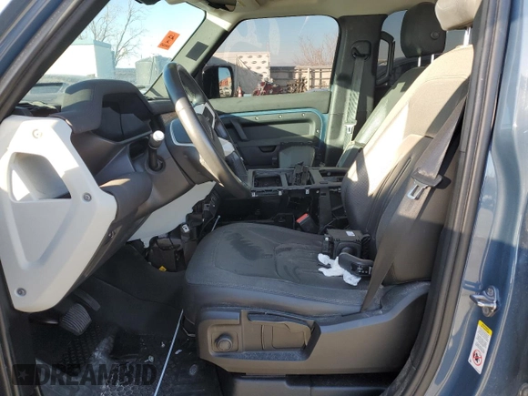 2021 Land Rover Defender S with VIN SALEJ7RX6M2035267, listed as a Copart auction lot 41673735 with Not provided miles and Clean title. Bid and sale history available at DreamBid. Image 7.