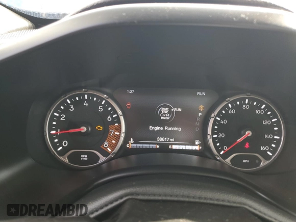 2022 Jeep Renegade Trailhawk with VIN ZACNJDC19NPN82175, listed as a Copart auction lot 83612304 with 38,617 mi miles and Salvage Title. Bid and sale history available at DreamBid. Image 9.