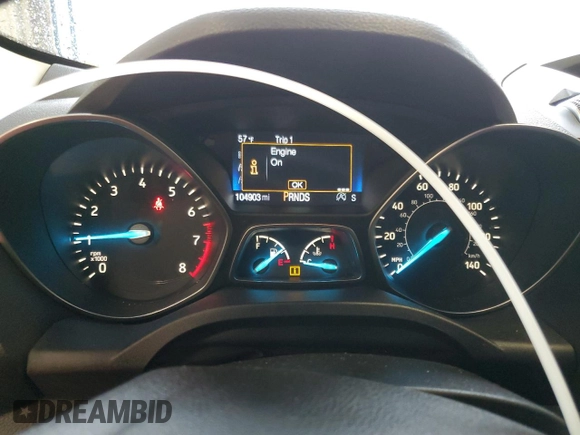 2017 Ford Escape SE with VIN 1FMCU9GD8HUB05755, listed as a Copart auction lot 47871215 with 104,903 mi miles and Clean Title. Bid and sale history available at DreamBid. Image 9.