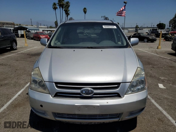 2006 Kia Sedona LX with VIN KNDMB233166078323, listed as a Copart auction lot 60902594 with 273,410 mi miles and Clean Title. Bid and sale history available at carsss.com. Image 5.