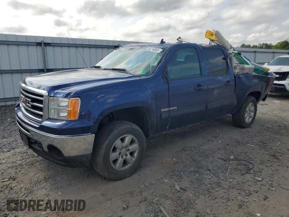 2013 GMC Sierra 1500 SLT with VIN 3GTP2WE70DG378533, listed as a Copart auction lot 59716065 with 233,607 mi miles and Salvage title. Bid and sale history available at DreamBid. Image 1.