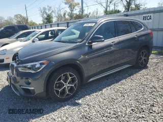 2017 BMW X1 xDrive28i with VIN WBXHT3Z33H4A54928, listed as a Copart auction lot 46987165 with 62,529 mi miles and Salvage Title. Bid and sale history available at carsss.com. Image 1.