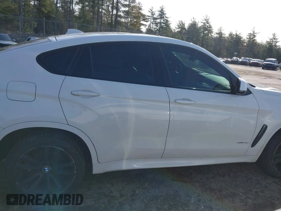 2015 BMW X6 xDrive35i with VIN 5UXKU2C50F0N77117, listed as a IAAI auction lot 41901159 with 104,820 mi miles. Bid and sale history available at carsss.com. Image 14.
