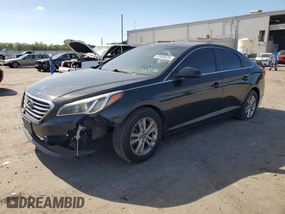 2016 Hyundai Sonata SE z VIN 5NPE24AF9GH275762, wystawiony jako Copart lot #57659225 z przebiegiem 190 229 mil mil oraz Szkoda całkowita • Salvage title. Historia ofert i sprzedaży dostępna na DreamBid. Obrazek 1.