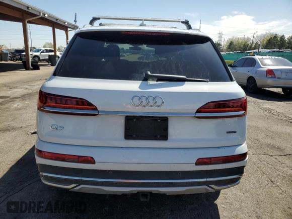 2020 Audi Q7 Premium z VIN WA1AXAF70LD010822, wystawiony jako Copart lot #52180375 z przebiegiem 55 775 mil mil oraz Szkoda całkowita • Salvage title. Historia ofert i sprzedaży dostępna na DreamBid. Obrazek 6.