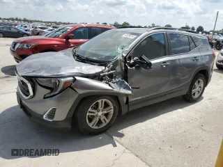2021 GMC Terrain SLE z VIN 3GKALMEV0ML357375, wystawiony jako Copart lot #68809014 z przebiegiem 73 186 mil mil oraz Szkoda całkowita • Salvage title. Historia ofert i sprzedaży dostępna na DreamBid. Obrazek 1.