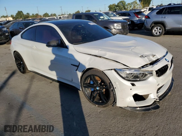 2015 BMW M4 with VIN WBS3R9C50FK331570, listed as a Copart auction lot 80739684 with 84,367 mi miles and Salvage Title. Bid and sale history available at carsss.com. Image 4.