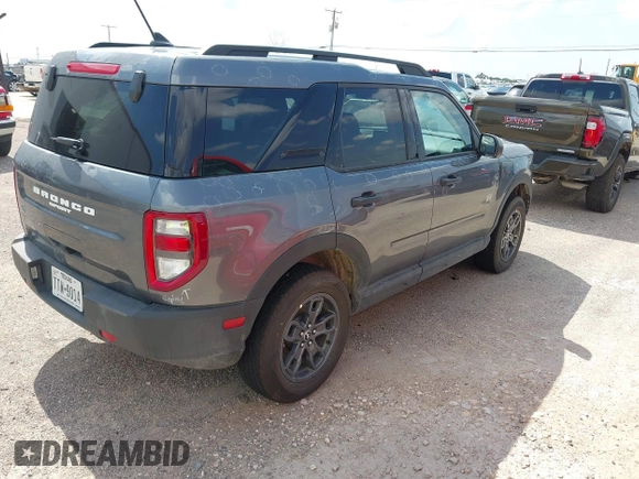 2024 Ford Bronco Sport Big Bend with VIN 3FMCR9B69RRE41286, listed as a IAAI auction lot 42654547 with 8,041 mi miles and . Bid and sale history available at DreamBid. Image 4.