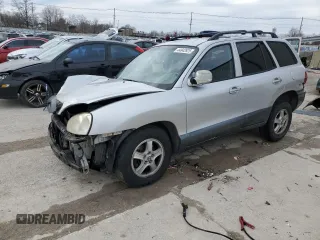 2004 Hyundai Santa Fe GLS with VIN KM8SC13E14U715859, listed as a Copart auction lot 44842925 with 137,411 mi miles and Non Repairable. Bid and sale history available at carsss.com. Image 1.